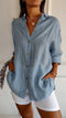 Lightweight ladies shirt with button-down closure
