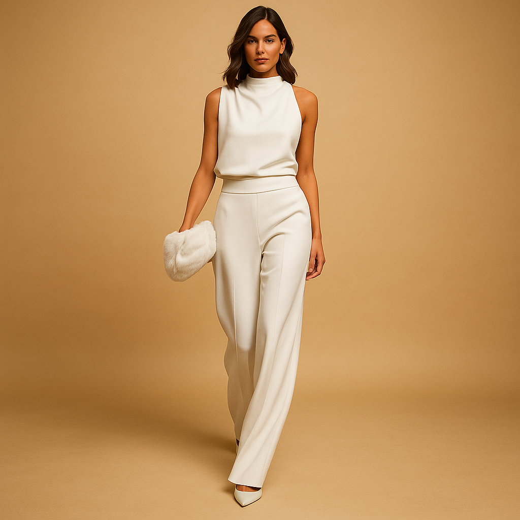 Chic wide-leg jumpsuit for women | Isabelle