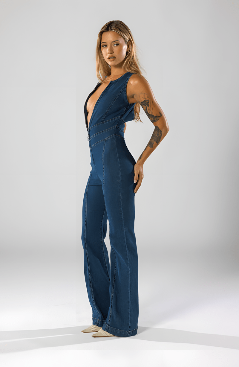 Levia | Combinaison en jean pour femmes | Design moderne