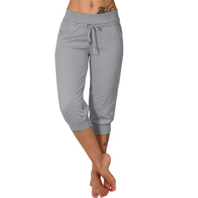 Indie - Capri Trousers with Drawstring Waist