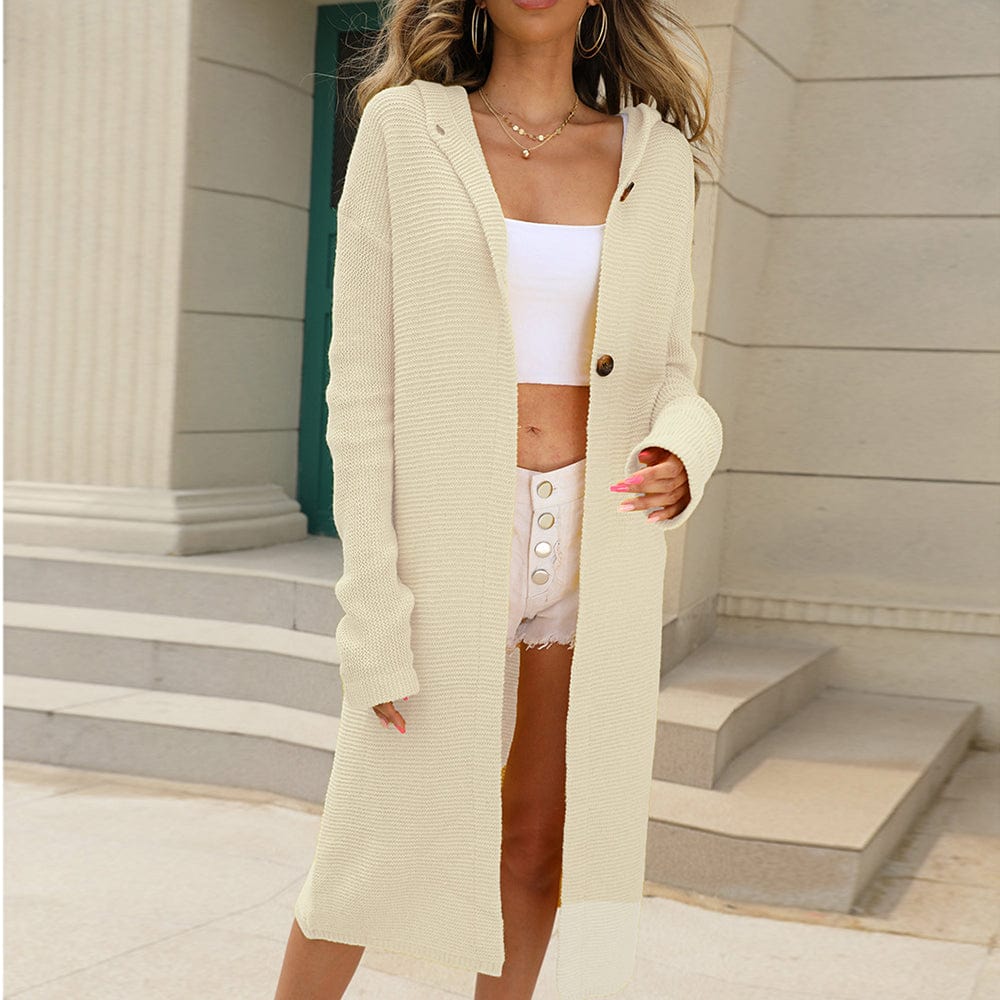Cardigan with hood for women