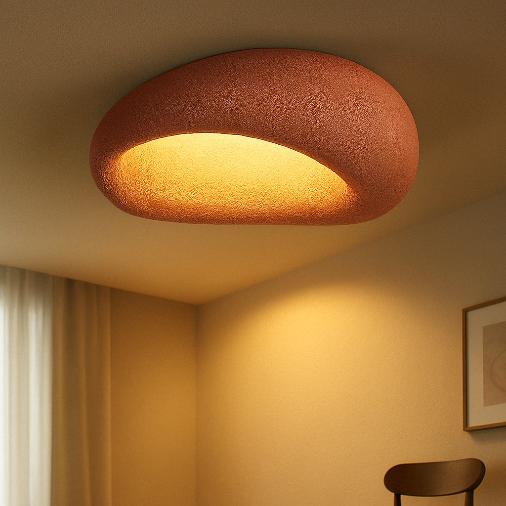 Loftslampe Rustik Wabi Sabi-stil LED-lampe