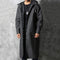 Long raincoat with hood for men