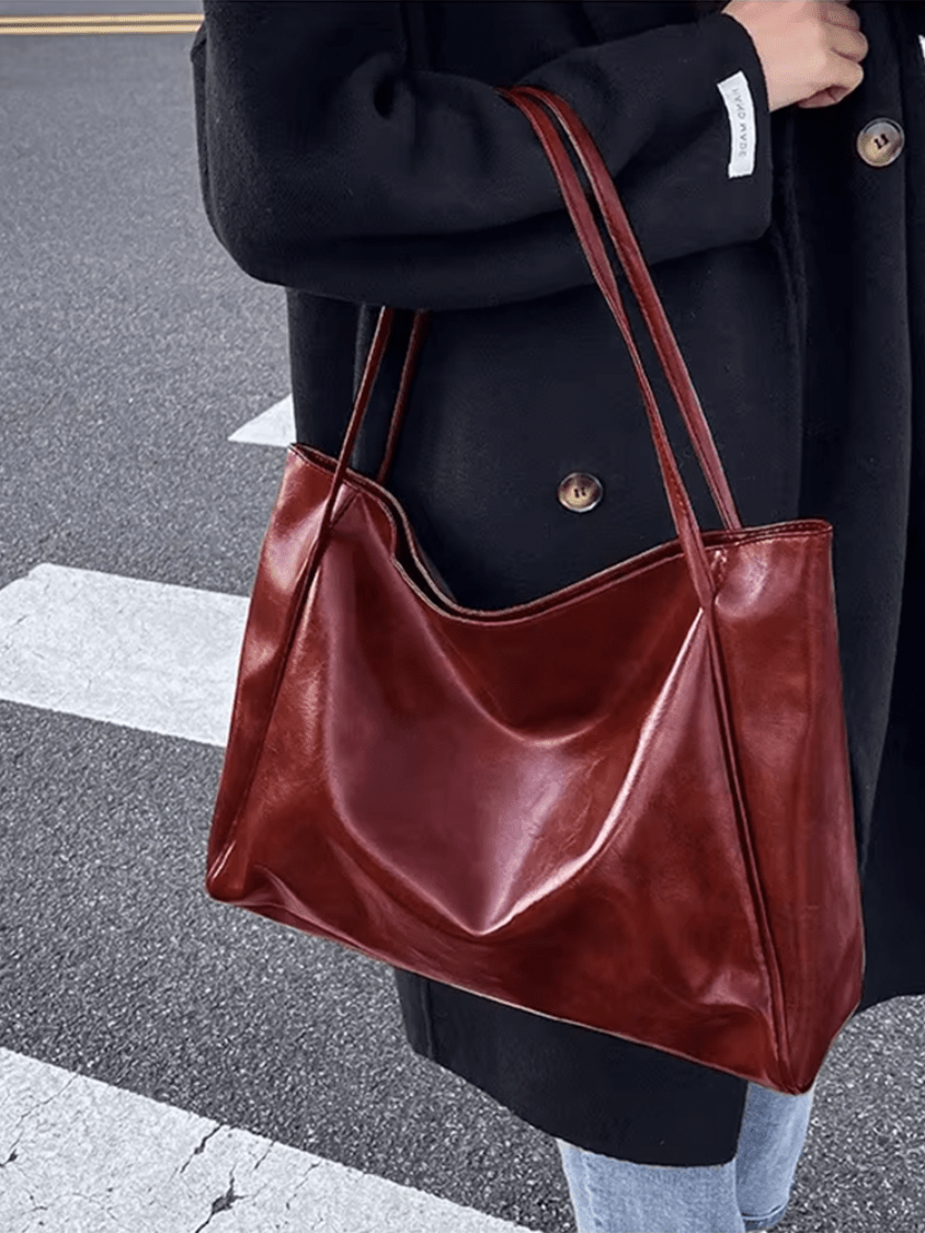 Maxia | Large ladies leather shoulder bag | Handbag