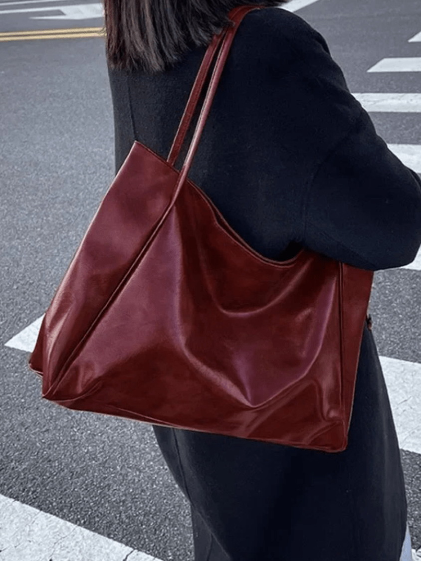 Maxia | Large ladies leather shoulder bag | Handbag