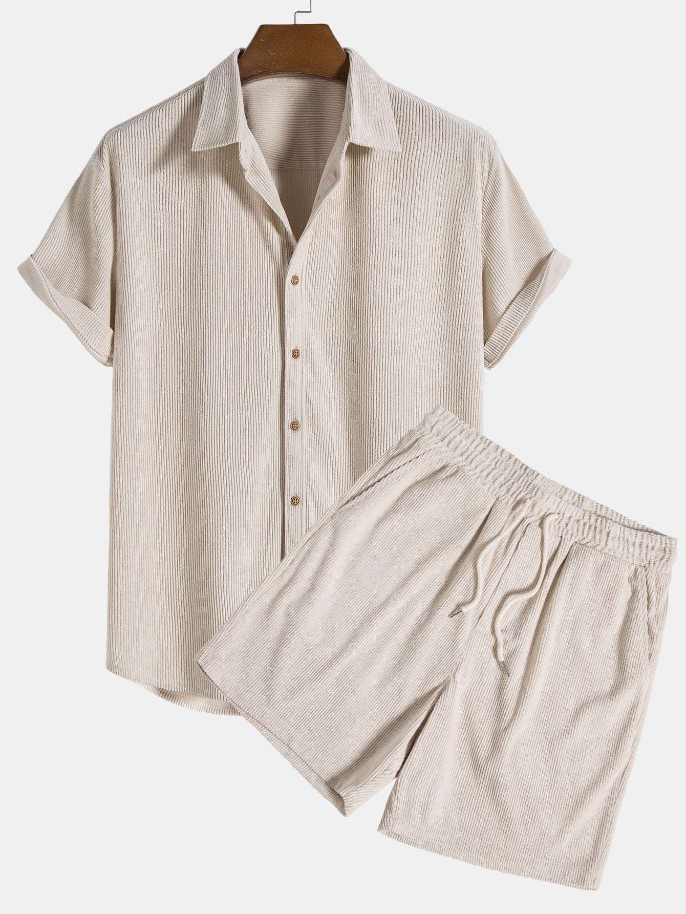 Men's Kareem Polo and Shorts Set - Breathable Fabric, Fitted Cut and Summer Comfort