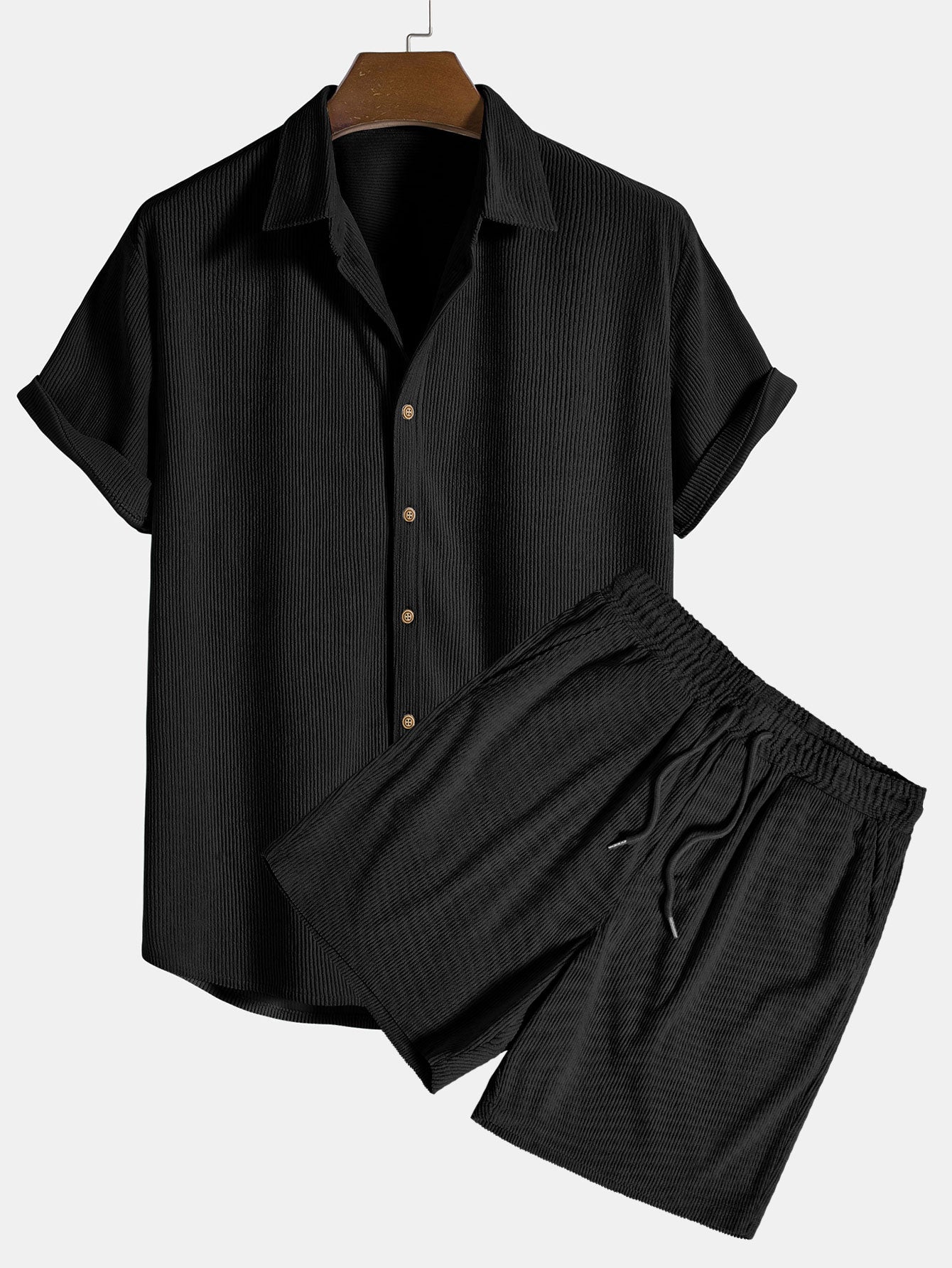 Men's Kareem Polo and Shorts Set - Breathable Fabric, Fitted Cut and Summer Comfort