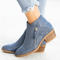 Women's zippered ankle boots