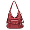 ODALIS - Leather handbag with multiple pockets