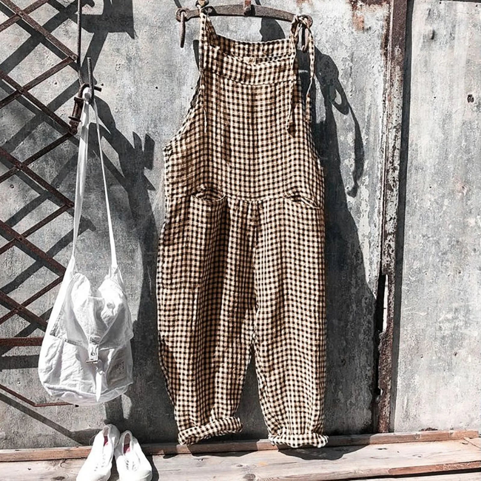 Women's Wide Striped Vintage Jumpsuit | Ideal for Summer