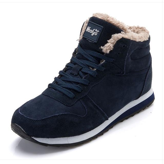 Calzado casual de invierno para hombre - Zapatillas altas con forro de piel
