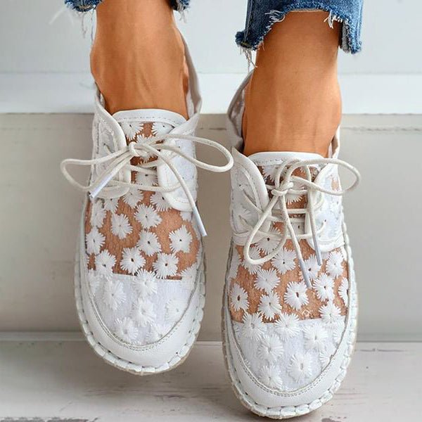 Arabella - Airy orthopedic shoe with floral pattern