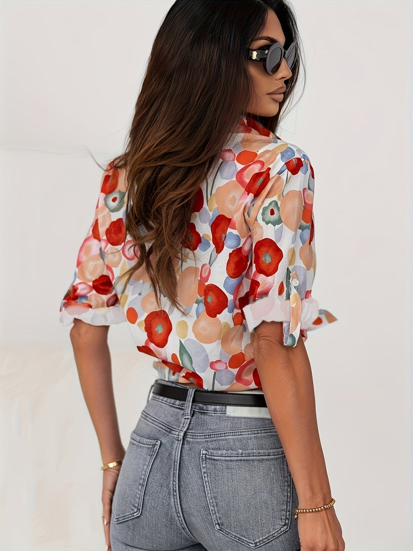 Norah | Stylish blouse with floral pattern ladies