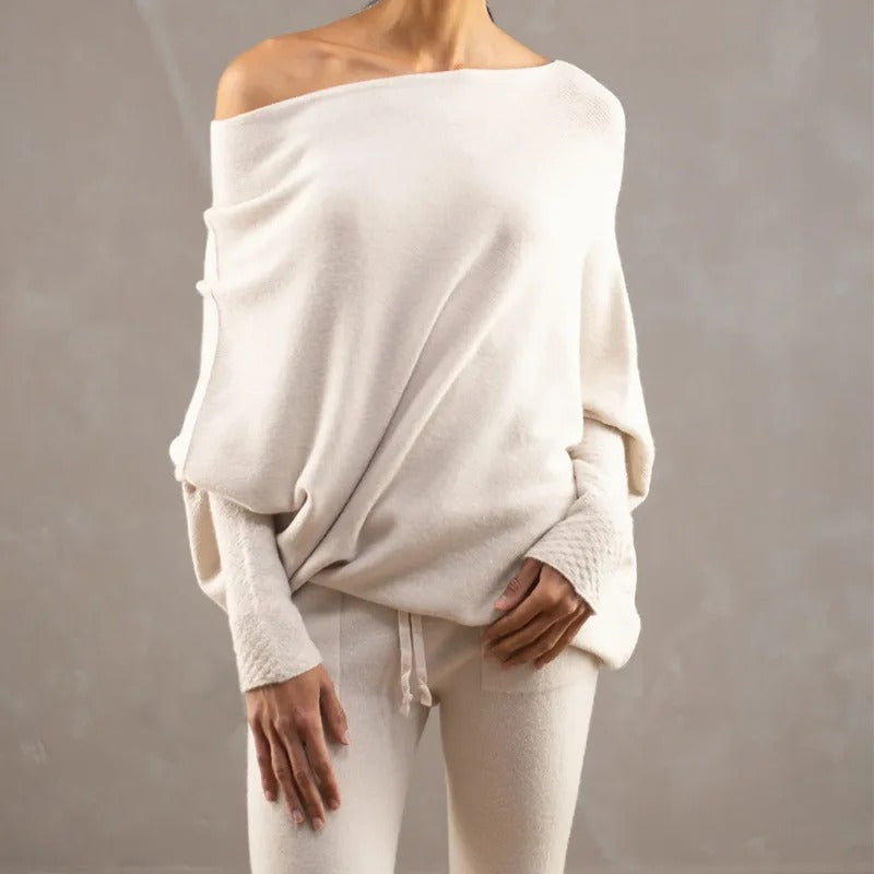 Asymmetrical Sweater | Cashmere Blend | Elegant & Comfortable