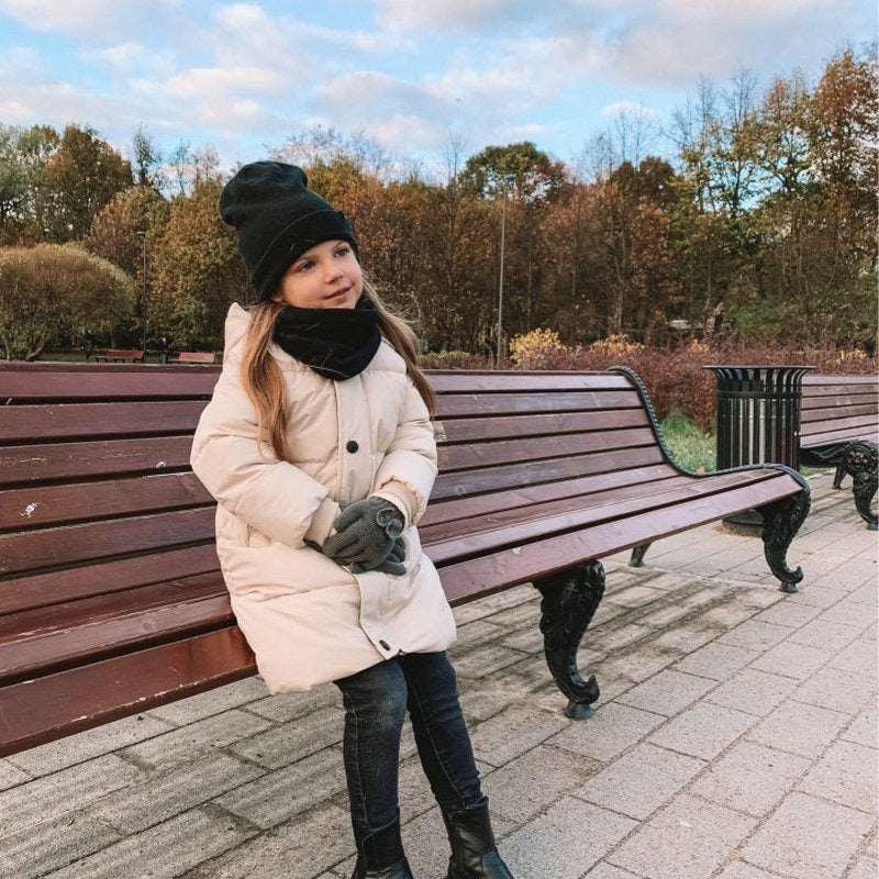 Тепла зимова куртка-парка для дітей