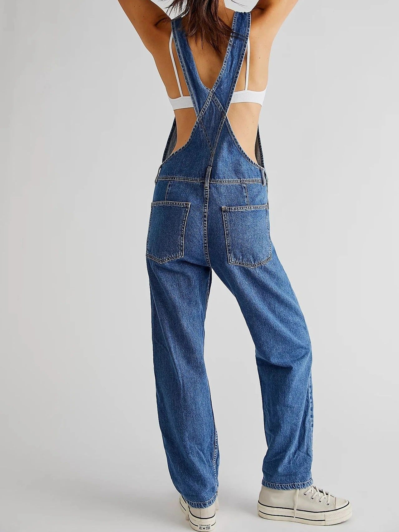 Image of Women's Relaxed Fit Denim Overalls