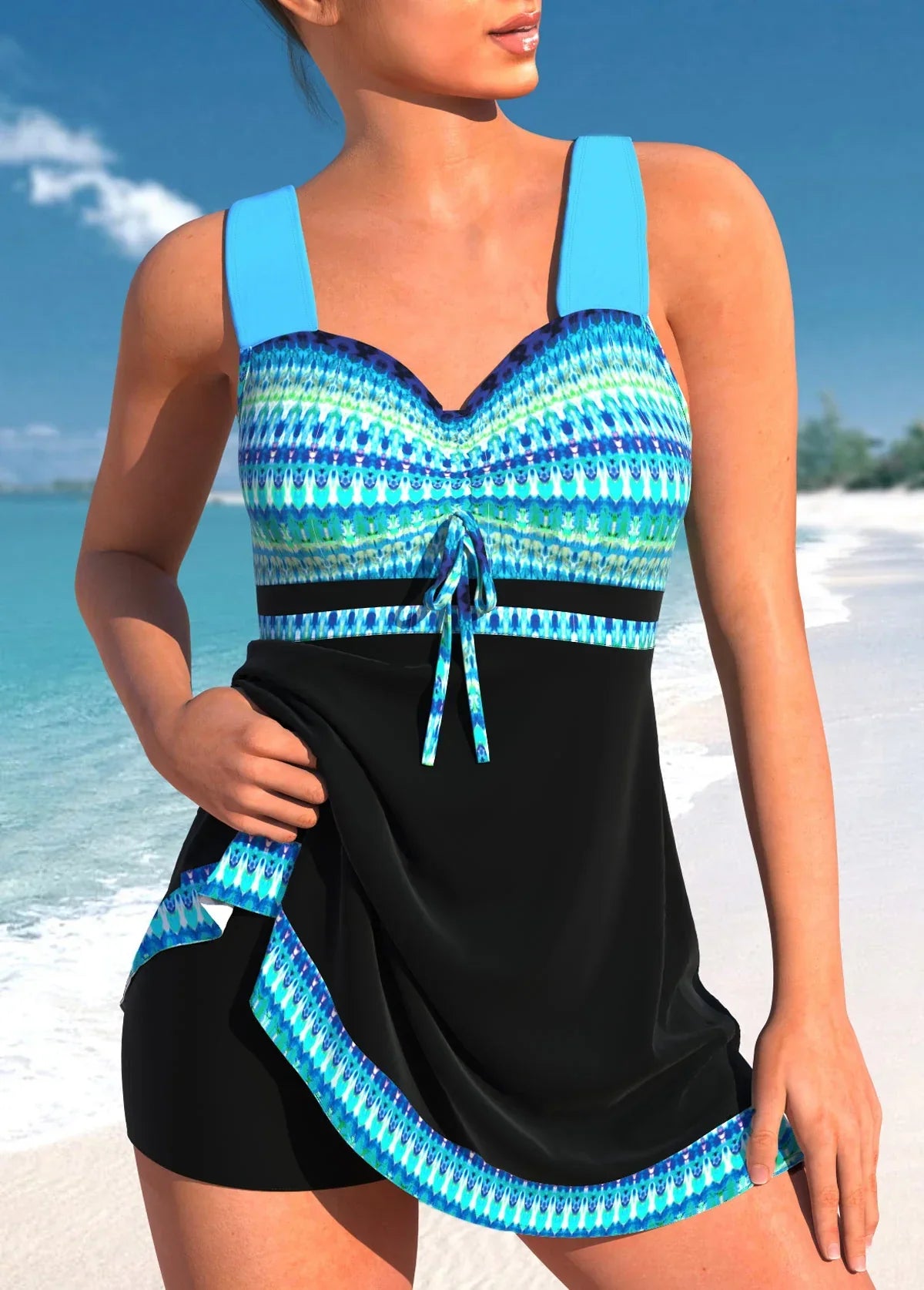 Neve - Lightweight Comfortable Tankini Swimsuit for Women