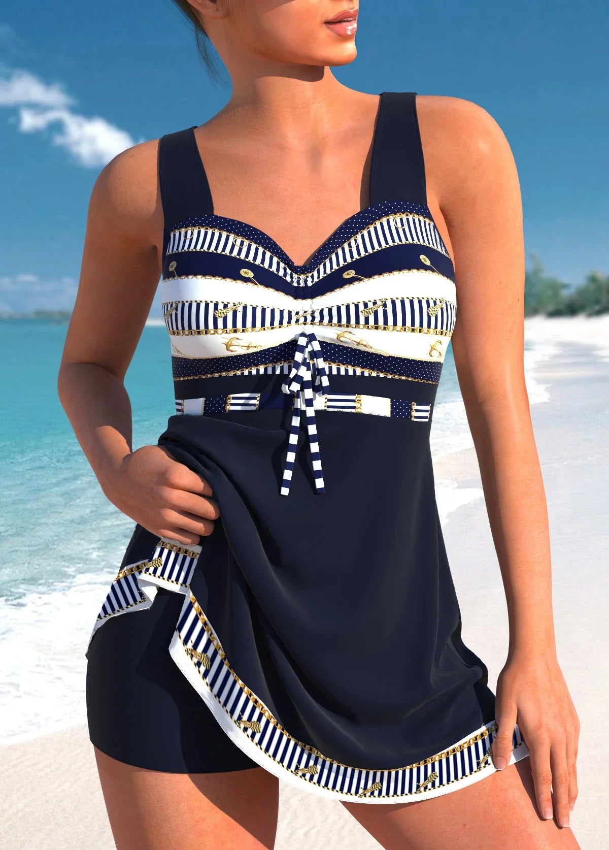 Neve - Lightweight Comfortable Tankini Swimsuit for Women